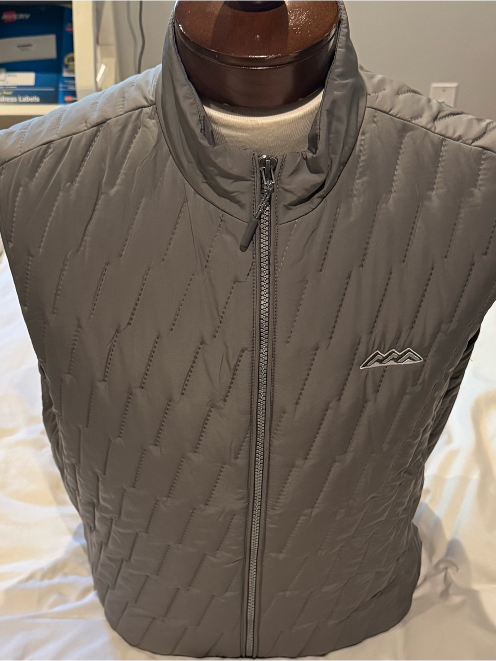 johnnie-O Grey Quilted Packable Vest